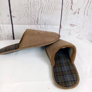 John Ashford Faux Suede Slip On Slippers XL